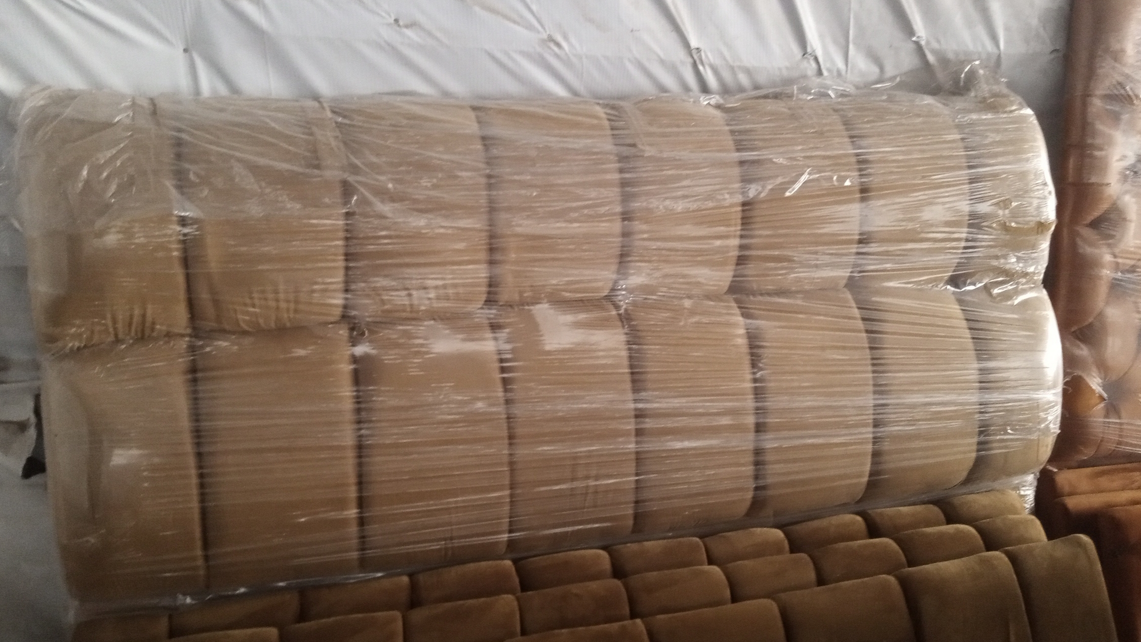 Custom wooden bed in Lagos